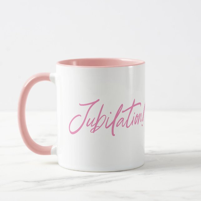 Mug JUBILATION ! DESIGN DE CÉLÉBRATION par Jeff Willis (Gauche)