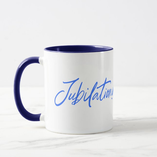 Mug JUBILATION ! DESIGN DE CÉLÉBRATION par Jeff Willis (Gauche)