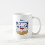 Mug Judaica Happy Hanukkah Dancing Dreidels<br><div class="desc">You are viewing The Lee Hiller Designs Collection of Home and Office Decor,  Apparel,  Toxiques and Collectibles. The Designs include Lee Hiller Photographie et Mixed Media Digital Art Collection. You can view her her Nature photographiy at at http://HikeOurPlanet.com/ and follow her hiking blog within Hot Springs National Park.</div>