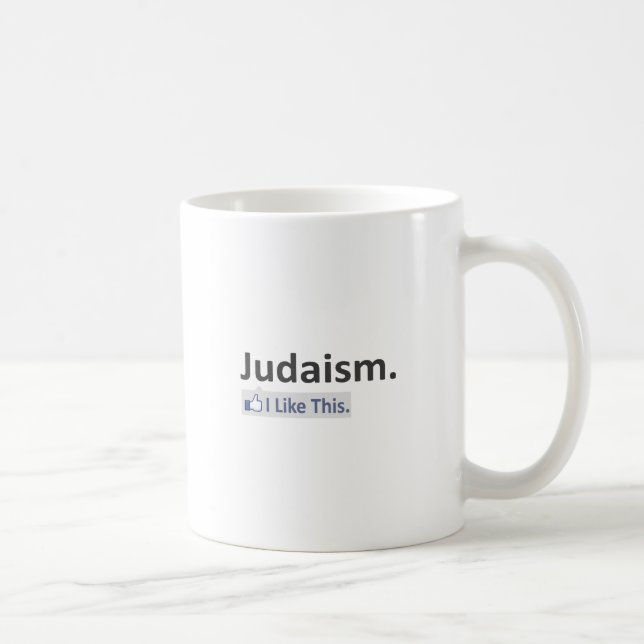 Mug Judaïsme... J'Aime Ça (Droite)