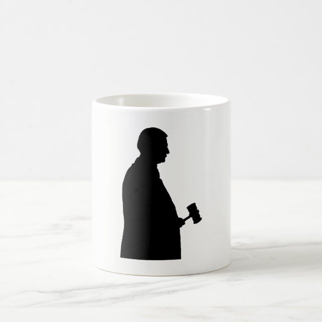 Mug Judge with Gavel Silhouette (Centre)