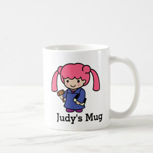 Mug Juge fille avec livre et gavel