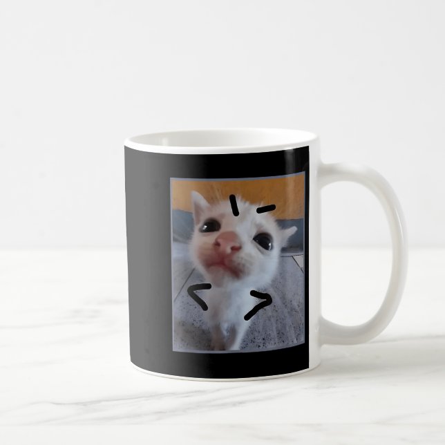 Mug Jugement Kitty Funny Amoureux des chats Angry Kitt (Droite)