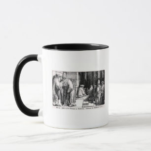 Mug Juifs dans la synagogue à Amsterdam