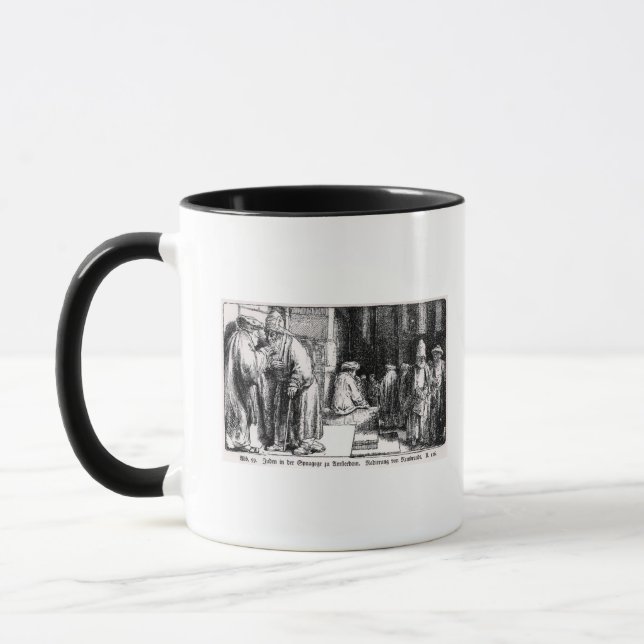Mug Juifs dans la synagogue à Amsterdam (Gauche)