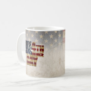 Mug Juillet 4 Jour de l'Indépendance Conception du dra