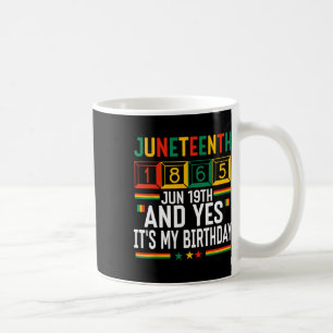 Mug Juineteenth 1865 Mois de l'histoire des Noirs Et O