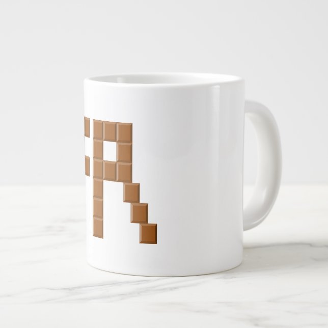 MUG JUMBO BLANCHE FRANCE CHOCOLAT (Devant droit)