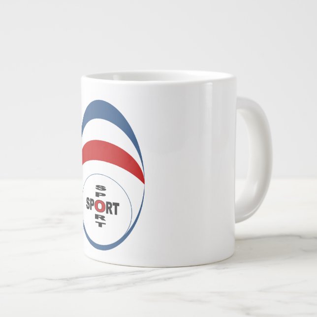 MUG JUMBO BLANCHE  SPORT (Devant droit)