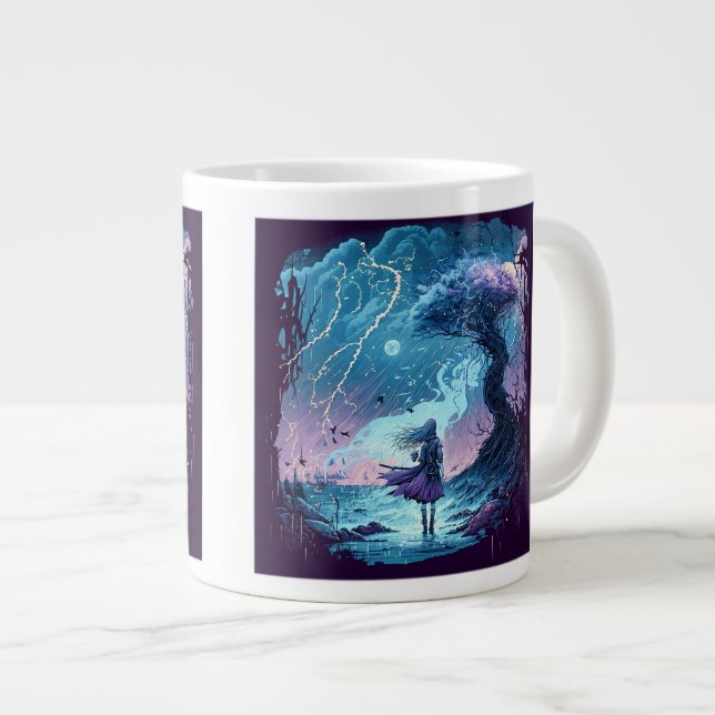 Mug Jumbo Magique Rainstorm (Devant droit)