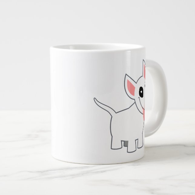 Mug Jumbo Taureau de dessin animé mignon (Devant droit)