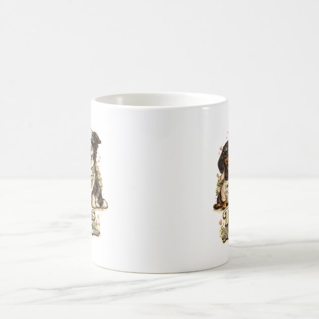 Mug Jumeaux de mère différente Design de chien drôle  (Centre)