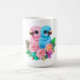 Mug Jumeaux de perroquets pour bébés