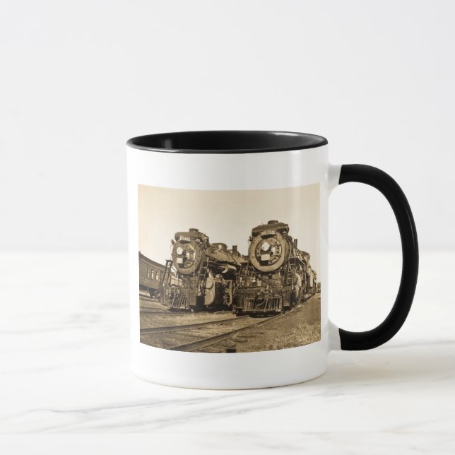 Mug "Jumelle" les locomotives 3461 et 3501 de chemin (Droite)