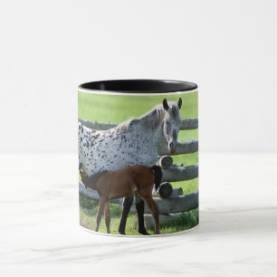 Mug Jument Appaloosa et poulain