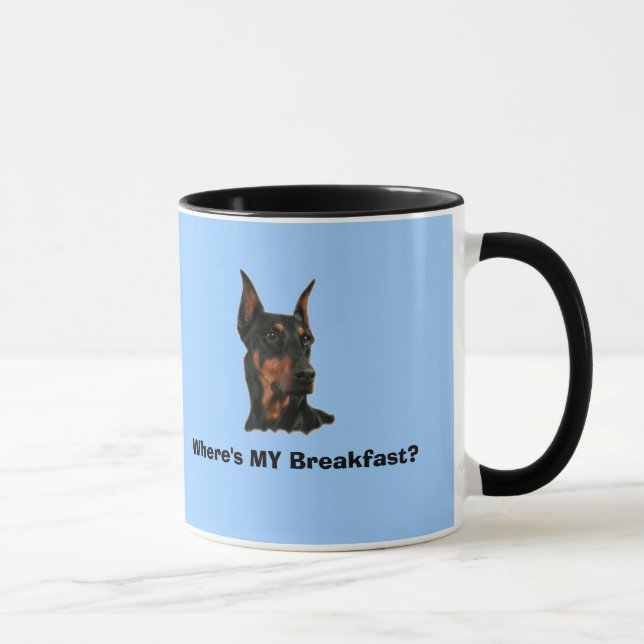 Mug Juneau : Où est MON petit déjeuner ? (Droite)