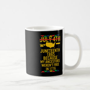 Mug Junetdix Day Ancestors Gratuit 1776 Juillet 4 Noir