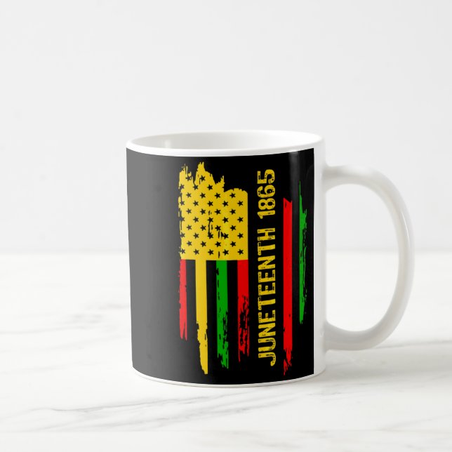 Mug Juneteenth 1865 drapeau américain reine de mélanin (Droite)