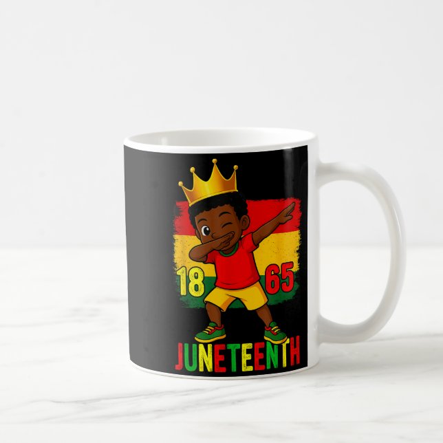 Mug Juneteenth 1865 garçons qui font le dab enfant lib (Droite)