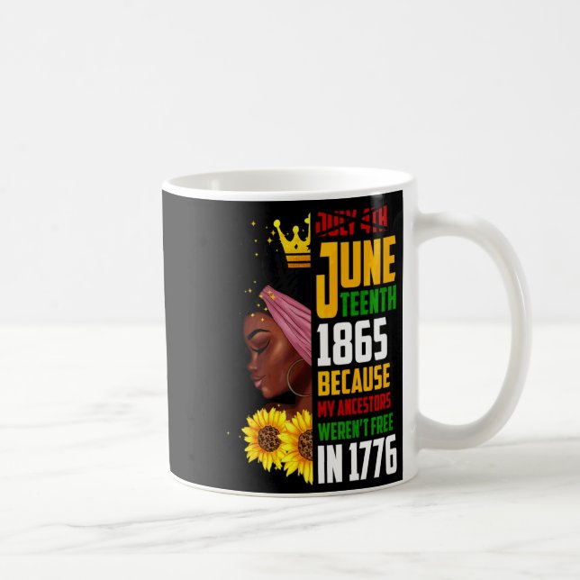 Mug Juneteenth 1865 se souvenir de mes ancêtres noir l (Droite)