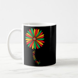 Mug Juneteenth Colorful Sunflower Juneteenth Flower _1