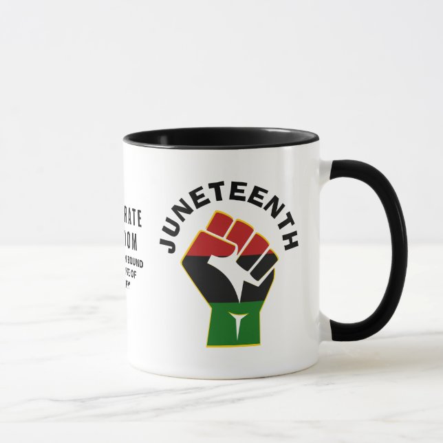 Mug JUNETEENTH Custom Célébrer la liberté (Droite)