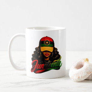 Mug Juneteenth Femmes Afro Noires Mélanine Liberté 186