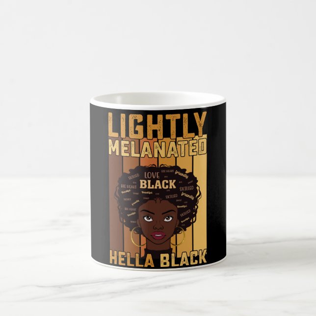 Mug Juneteenth Légèrement Mélanisée Entièrement Noire  (Centre)