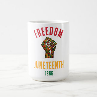 Mug Juneteenth Liberté Vintage 1865 Motif Panafricain