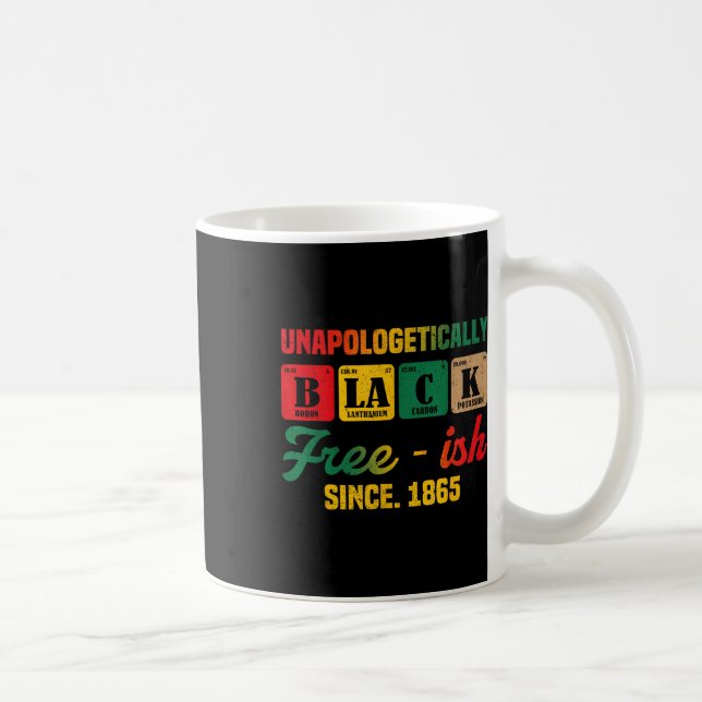 Mug Juneteenth sans excuses Femmes Noires Périodiques  (Droite)