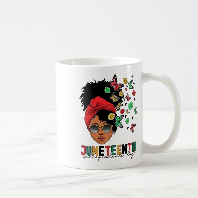 Mug Junetten Histoire Liberté Papillon Melanie Black (Droite)