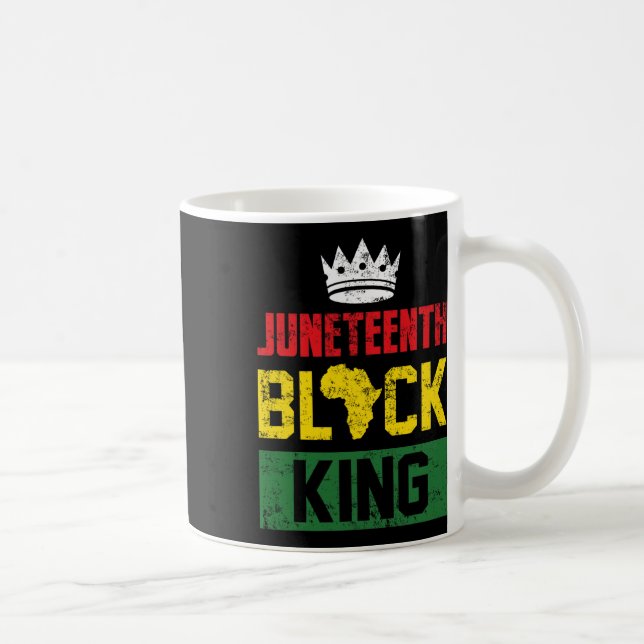 Mug Junetten Roi Noir Faits nutritionnels Garçons June (Droite)