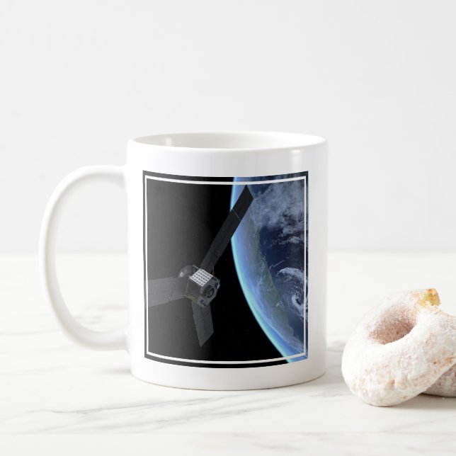Mug Juno Spacecraft Pendant Son Vol Sur Terre (Avec donut)
