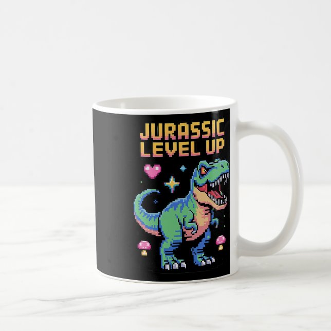 Mug Juric Level Up Pixel Dinosaur Retro Gamer 1  (Droite)