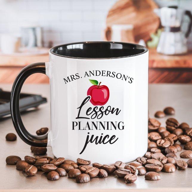 Mug Jus de planification de leçon Drôle Cadeau personn (Créateur téléchargé)