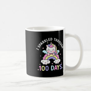 Mug Jusqu'À 100 Jours Filles Unicorn 100ème Jour De L'