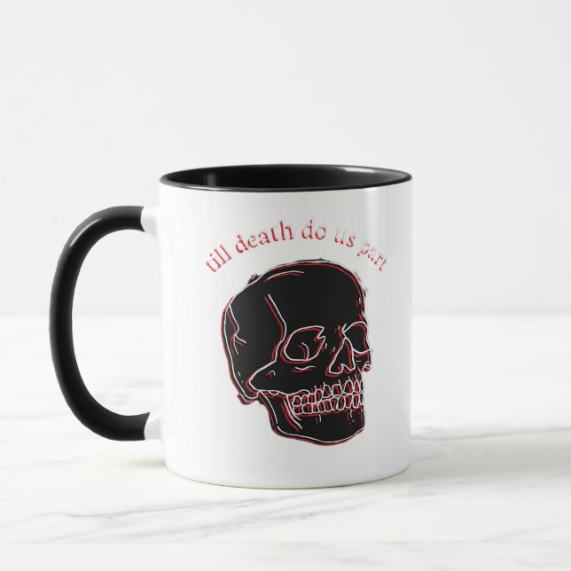 Mug Jusqu'À Ce Que La Mort Nous Part - Glitch Crâne Av (Gauche)