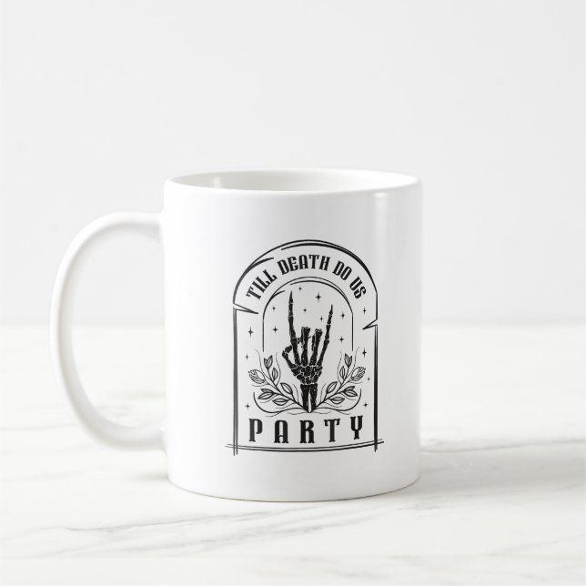 Mug Jusqu'à ce que la mort nous sépare, design rétro p (Gauche)