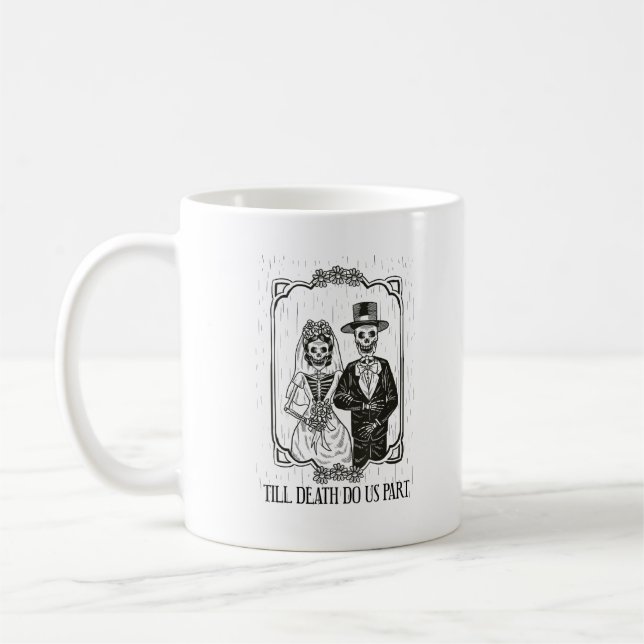 Mug Jusqu'à ce que la mort nous sépare Skeleton Mariag (Gauche)