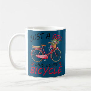 Mug Just a Girl Who Love Bicycle Don pour Cycliste