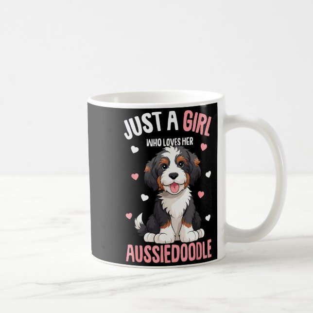 Mug Just A Girl Who Loves Her Aussiedoodle Aussie Dood (Droite)