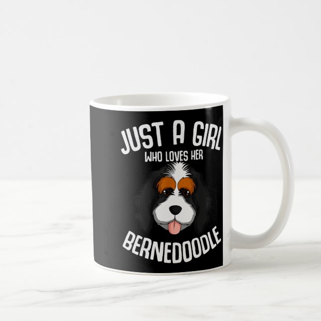 Mug Just A Girl Who Loves Her Bernedoodle Dog Girls  (Droite)