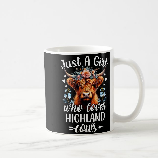 Mug Just A Girl Who Loves Highland Cows Scottish Highl (Droite)