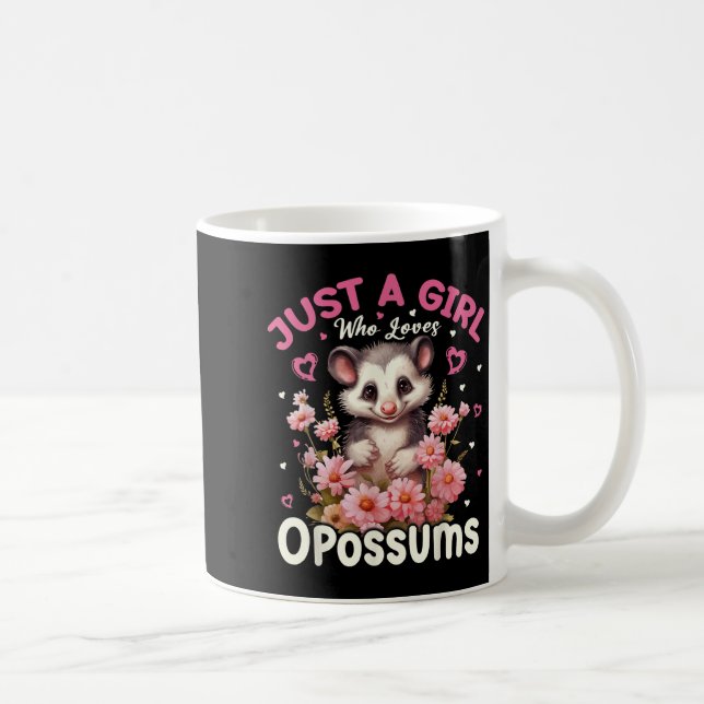 Mug Just A Girl Who Loves Ossums Floral Women Girls  (Droite)