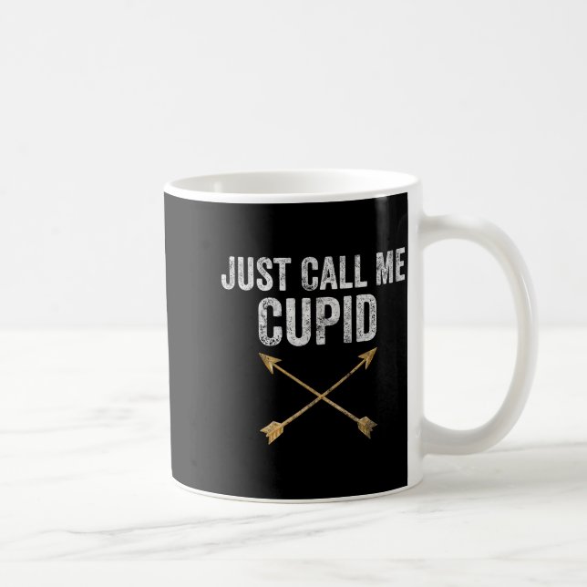 Mug Just Call Me Cud Shirt Retro Arrow Valentine Day  (Droite)