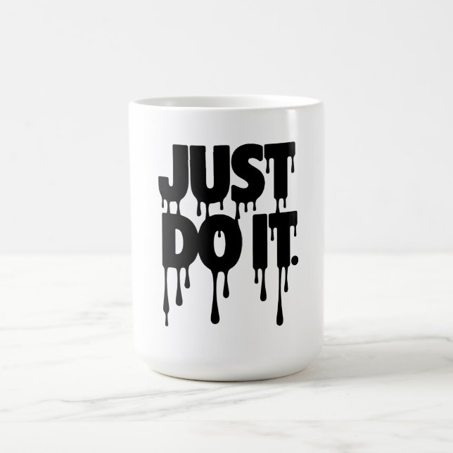 Mug Just Do It! T-shirt | Lettrage Gras Rétro (Centre)