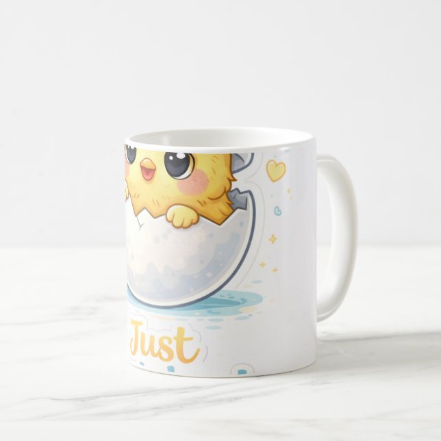 Mug Just Hatched Cute Baby throw pillow (Devant droit)