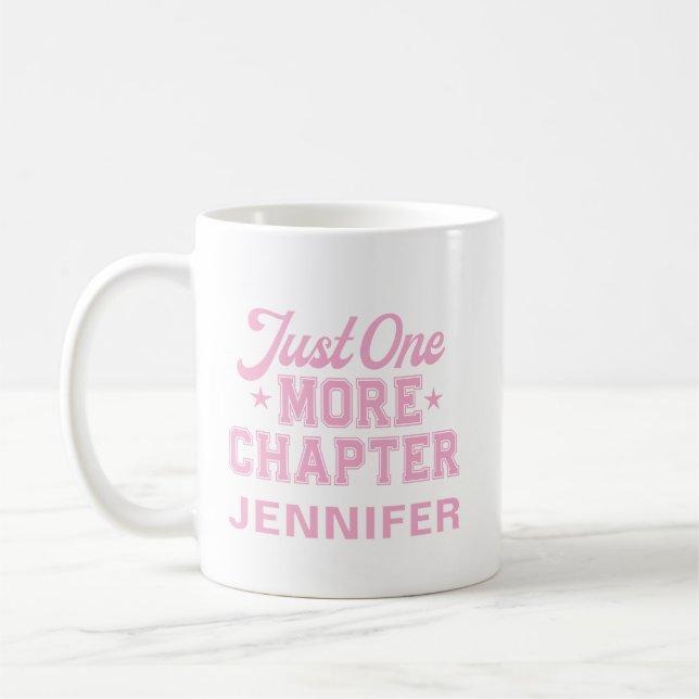 Mug Just One More Chapter Pink Bookworm (Gauche)