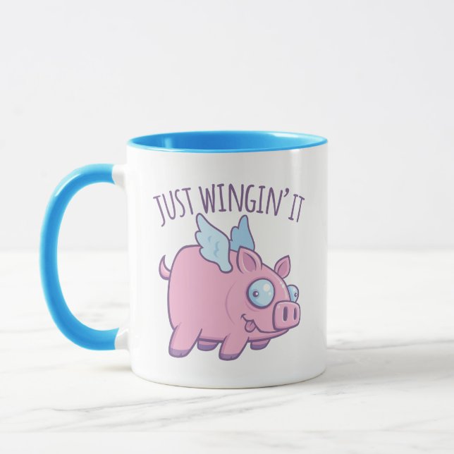 Mug Just Wingin' It Derpy Cochon Volant (Gauche)