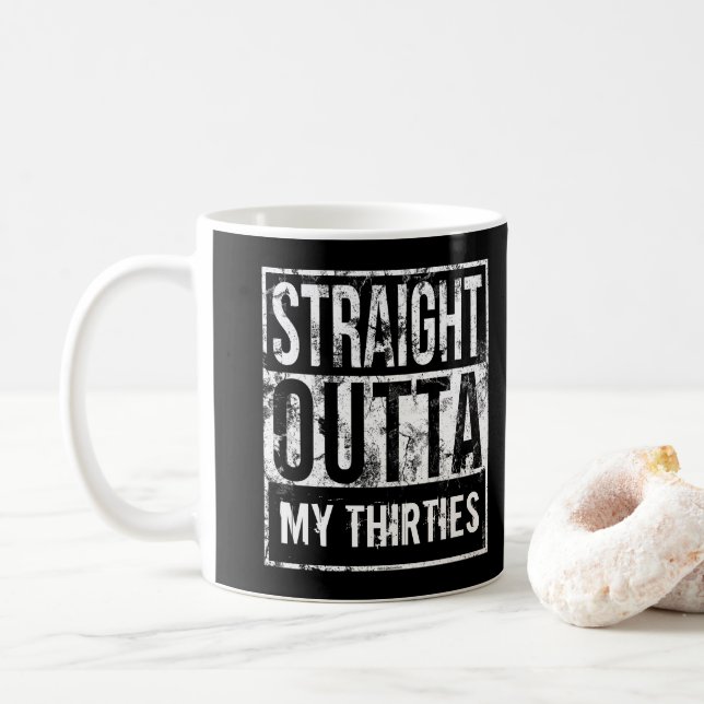Mug Juste en-dehors de mes trentenaires 40e fête d'ann (Avec donut)